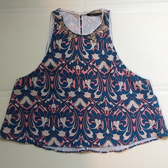 Zara Woman Embellished Tank size m - Picture 4 of 7